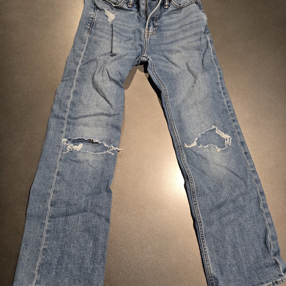 Abercrombie Kids Light Blue Ripped Jeans